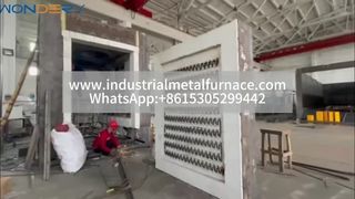 Yüksek Sıcaklık 1350°C Ağır Hizmet Arabası Fırını | Üstün Refrakter Teknolojisi