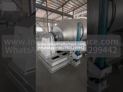 Gazla çalışan 2 tonluk alüminyum erime fırını