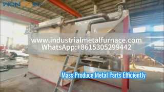 Metal Parçalar için Sürekli Elektrik Dirençli Hasır Bantlı Isıl İşlem Fırını - Enerji Tasarrufu