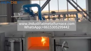 1 Ton Gaz Devirme Alüminyum Yankılı Fırın | Alüminyum Külçe ve Yuvarlak Çubuk Üretimi İçin