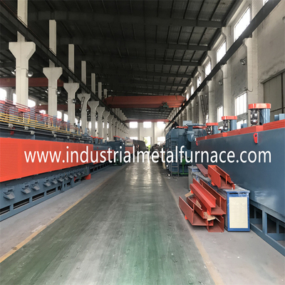 Kalite  960kw Natural Gas Chain Type Mesh Belt Furnace 55Cr3 1500 X 14000 X 200mm fabrika