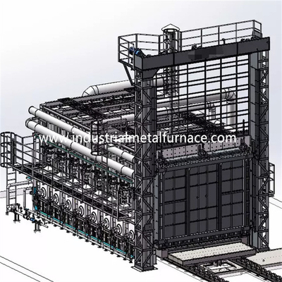 satın al Gaz Yakıtlı Araba Alt Boji Ocak Fırını 4500 × 1500 × 1200mm 1150 ℃ online manufacture