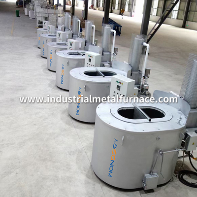 satın al Gaz Yakıtlı Grafit Pota 300 ila 1000 kg Reküperatörlü Endüstriyel Alüminyum Eritme Fırını online manufacture