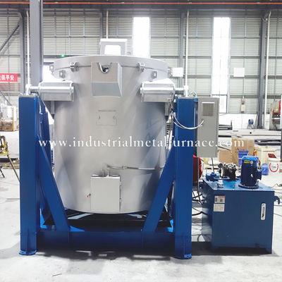 satın al 800kg High-Efficiency Natural Gas Industrial Aluminum Melting Furnace with Hydraulic System and 850°C Capacity online manufacture