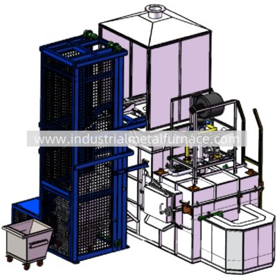 satın al 5000 KG/H Natural Gas Continuous Industrial Aluminum Melting Furnace online manufacture