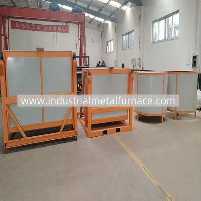 satın al IGBT Type 1000kg Tilting Aluminum Industrial Induction Melting Furnace 300KW 1TON PER H online manufacture