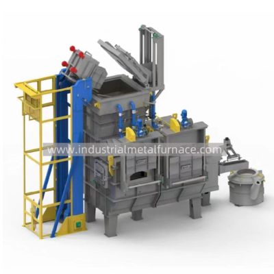 satın al Industrial 3000KG/Hour Gas Fired Continuous Aluminum Melting Furnace , Metal Melting Furnaces online manufacture