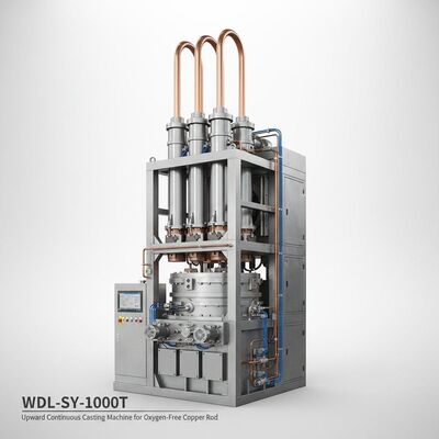 satın al Oksijensiz Bakır Çubuk için Yukarı Tip Sürekli Döküm Makinesi, φ8 – 16 mm Çap, Yıllık 1000 Ton Kapasite ve ±2 mm Sıvı Seviyesi Takip Hassasiyeti Çevrimiçi üretim