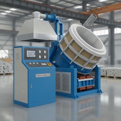 satın almak 0.5 ton kapasiteli, hidrolik eğim sistemi olan alüminyum alaşımının hızlı erimesi için orta frekanslı indüksiyon erim fırını Çevrimiçi üretim