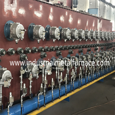 960kw Doğalgaz Zincir Tipi Örgü Bantlı Fırın 55Cr3 1500 X 14000 X 200mm