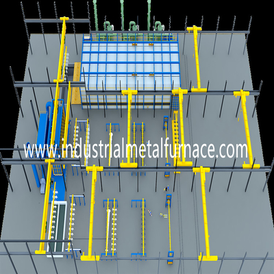 500KW Çinko Endüstriyel Isıl İşlem Fırını XG 08 Çinko Sıcak Daldırma Galvanizli Kettle
