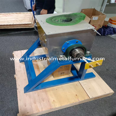 25KW 5KG Metal İndüksiyon Devirme Ocağı Pota Tipi 2000 Derece Paslanmaz Çelik Eritme Ocağı
