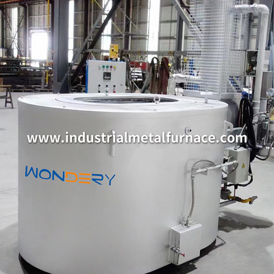 300 ila 1000 kg Oval Gaz Yakıtlı Pota Eritme Fırını Reküperatörlü Alüminyum Hurdalar