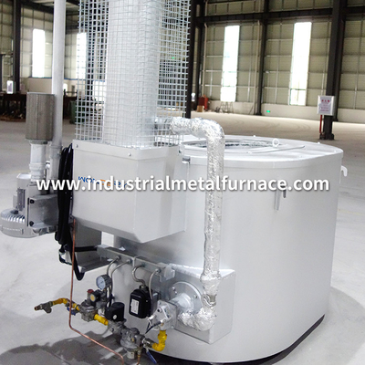 300 ila 1000 kg alüminyum oval pota gaz yakıtlı döküm işlemi için eritme fırını