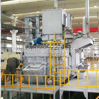 250kg / H Sürekli Gaz Yakıtlı Endüstriyel Alüminyum Eritme Fırını, Alüminyum Hurda Eritme Fırını