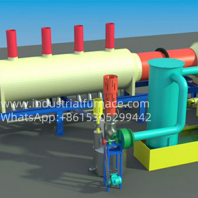 Alüminyum kutuları için yüksek performanslı endüstriyel metal erime fırını Karbonizasyon ve boya çıkarma