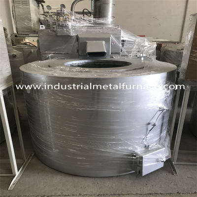400kg Zamak 5 Pota Alüminyum Döküm Doğalgazlı Eritme Ocağı Sabit Tip