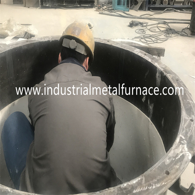 1000KG Gaz Yakıtlı Eritme Fırını 1400 Derece Santigrat Devirme Bakır Hurda Eritme