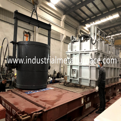 350kg 18KW Alüminyum Tutma Ocağı Otomatik Elektrikli Dikey Pota Ön Isıtıcı CE