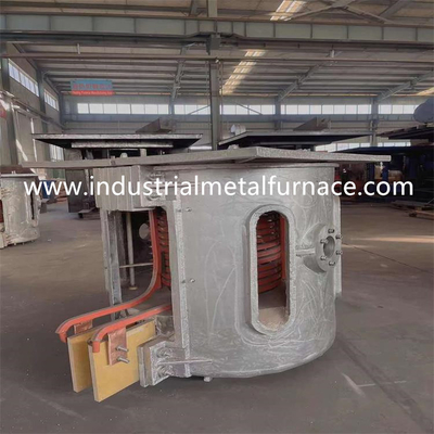 Döküm Metal için 150kg Endüstriyel İndüksiyon Ocağı Devirme